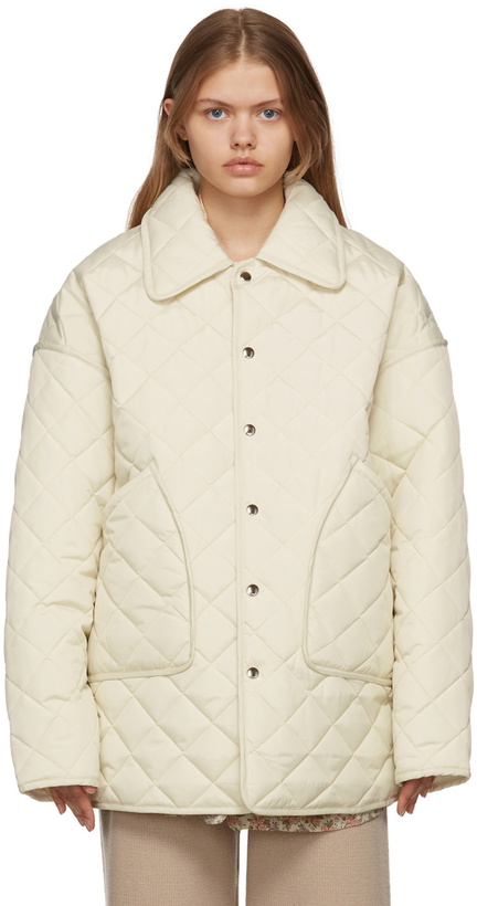 Photo: Trunk Project Off-White Collar Quilted Jacket