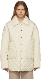 Trunk Project Off-White Collar Quilted Jacket