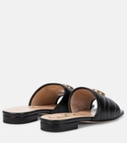 Gucci - Double G leather sandals