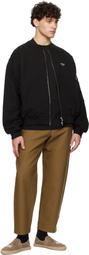 Kenzo Black Kenzo Paris Pop Embroidered Bomber Jacket