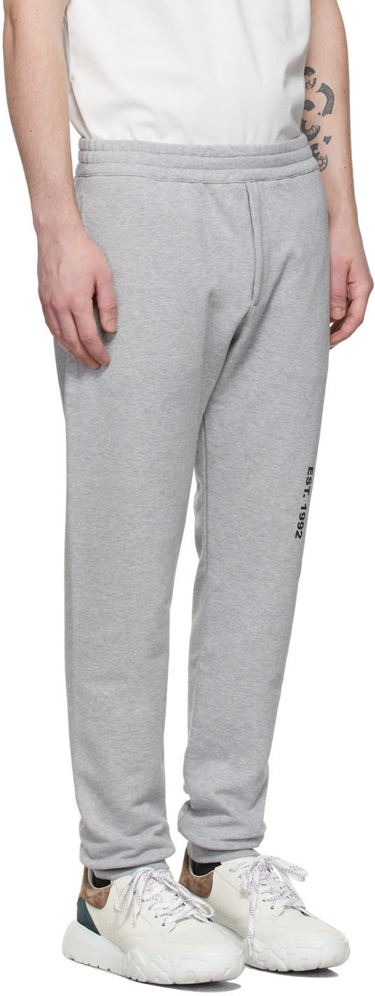 Alexander McQueen Grey Graffiti Joggers
