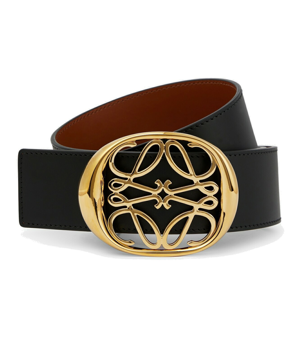 LOEWE ロエベ CHUNKY ANAGRAM BELT/アナグラム バックル レザー