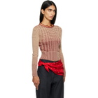 RESCHA SSENSE Exclusive Beige & Red Kashi Sweater