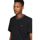 Noah NYC Black Jacquard Collar T-Shirt