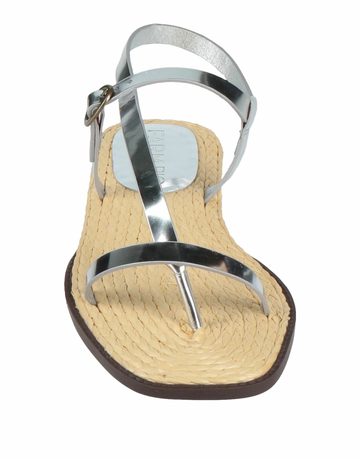 Farm Rio Womens Thong sandal in Silver
