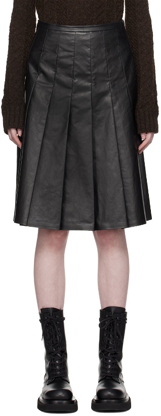 Photo: KASSL Editions Black Coated Midi Skirt