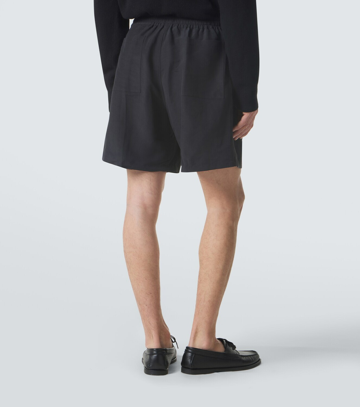 Umit Benan Julian linen and silk Bermuda shorts