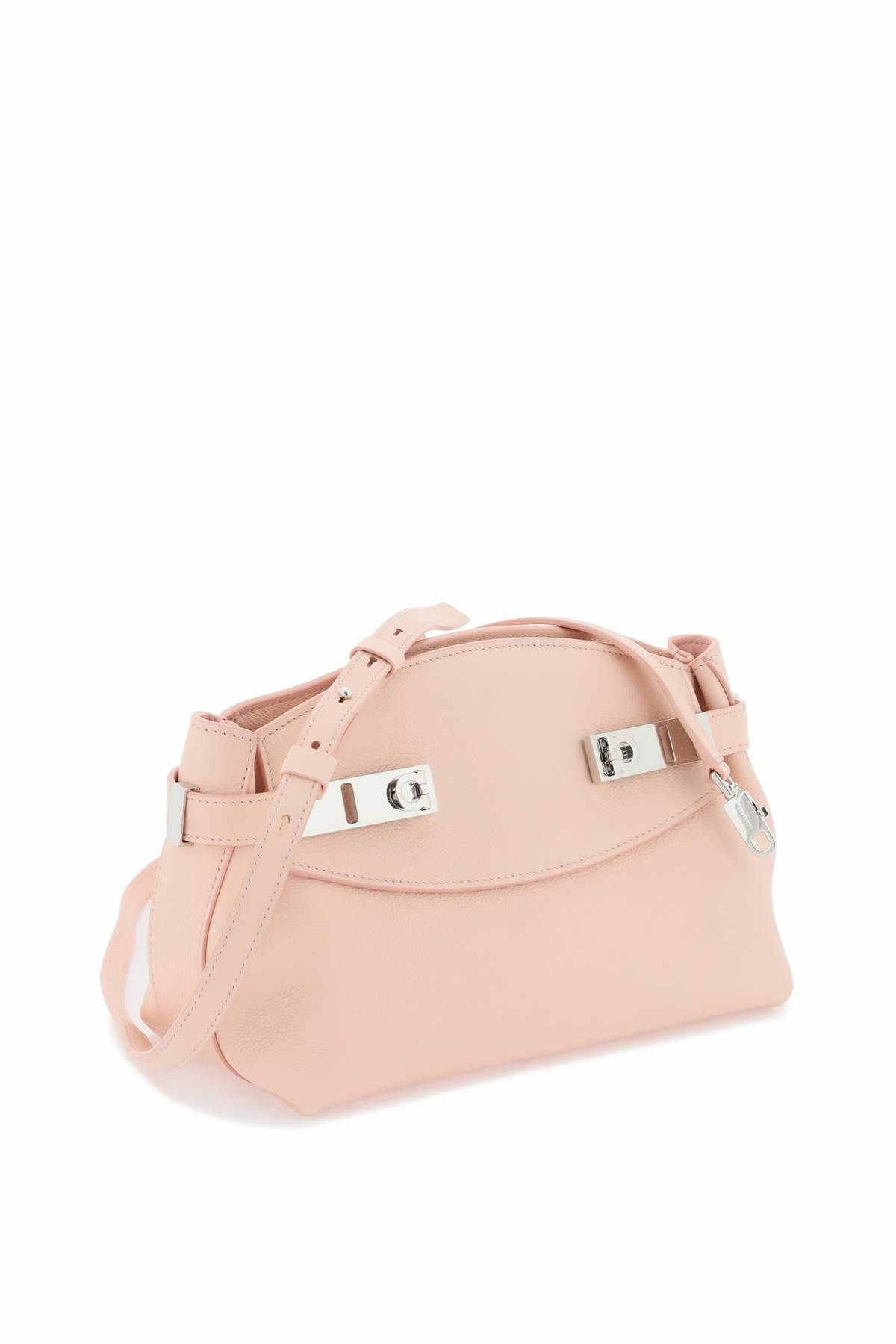 FERRAGAMO small hug pouch with removable strap Pink