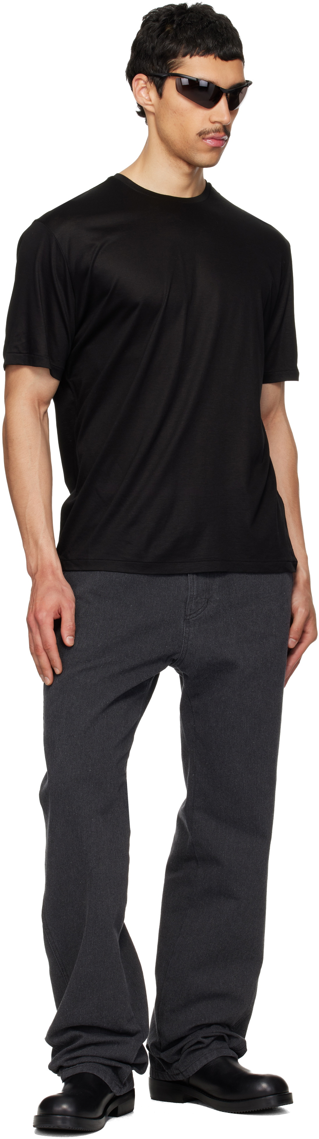 POST ARCHIVE FACTION (PAF) Black Vacation Archive T-shirt