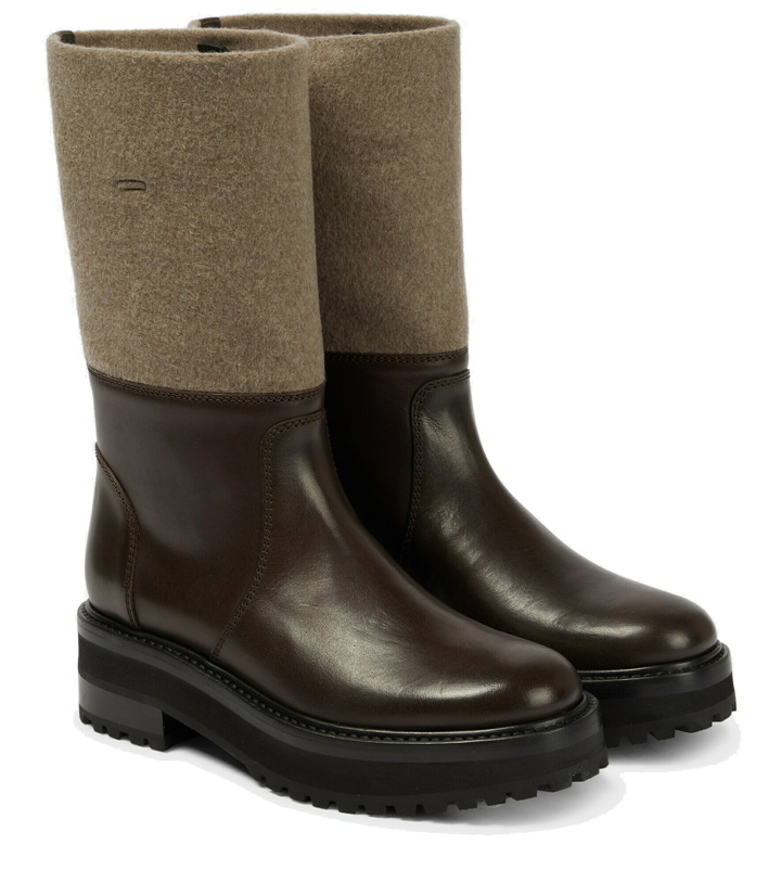 Photo: Gabriela Hearst - Aidan leather and cashmere felt boots