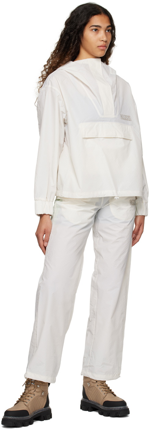 White Drawstring Lounge Pants