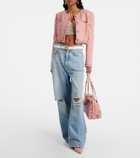 Dolce&Gabbana Vittoria Large embellished leather tote bag