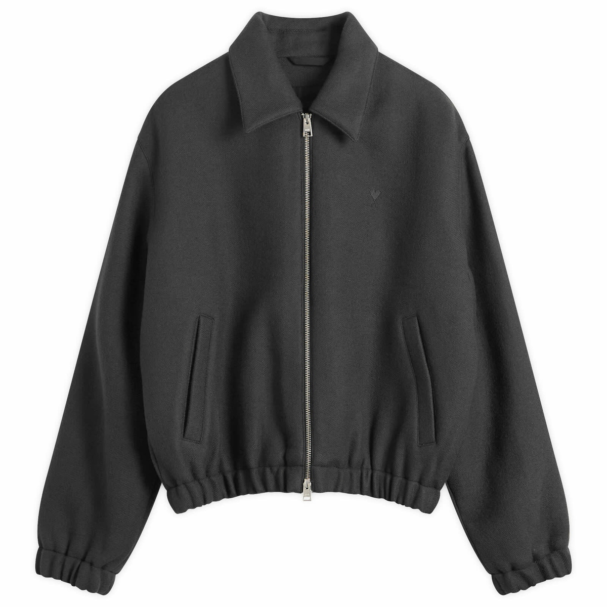 AMI Paris Black 'Ami Alexandre Mattiussi' Windbreaker Jacket AMI
