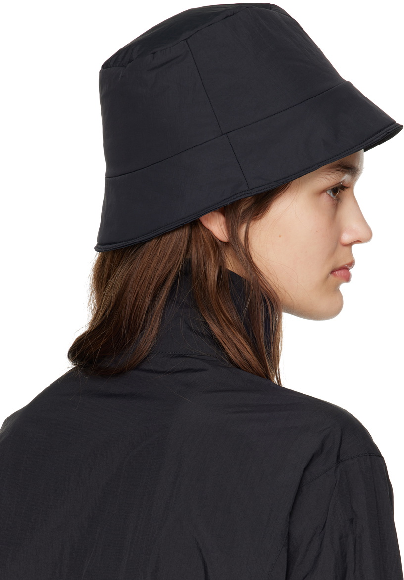 Juun.J Black Insulated Bucket Hat