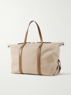 Paul Smith - Leather and Webbing-Trimmed Twill Weekend Bag