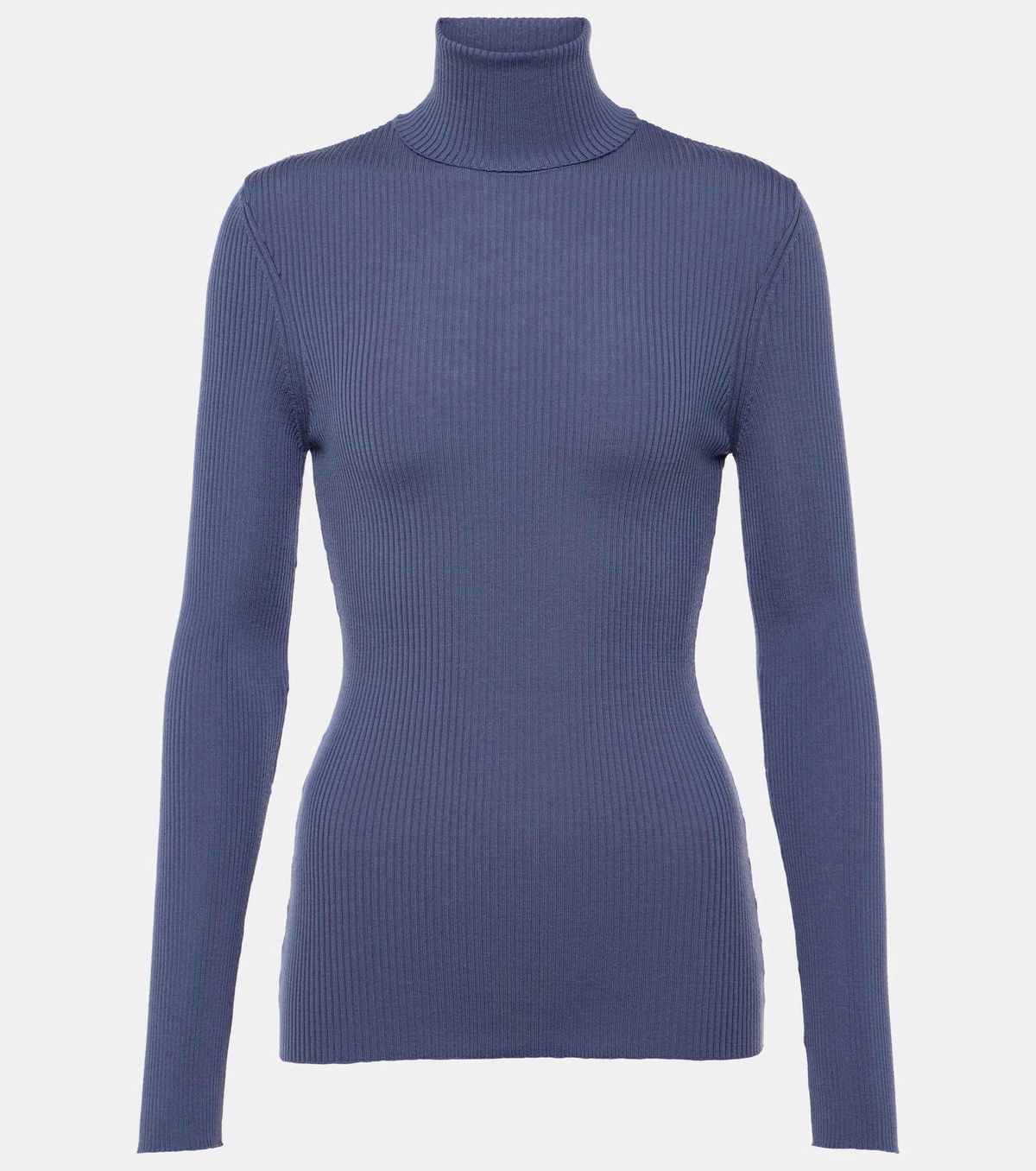 Wolford Ribbed-knit virgin wool turtleneck top