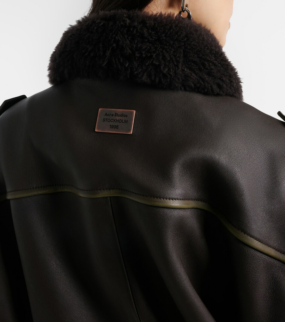 Acne Studios Leather bomber jacket