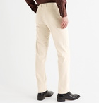 Brioni - Slim-Fit Cotton-Blend Corduroy Trousers - Neutrals