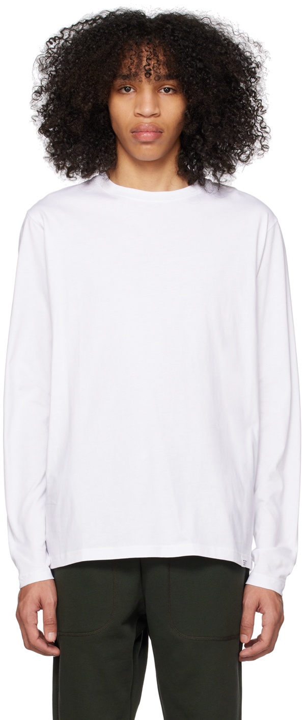 NORSE PROJECTS White Niels Long Sleeve T-Shirt Norse Projects