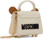 Moschino Beige Mini Teddy Bear Shoulder Bag