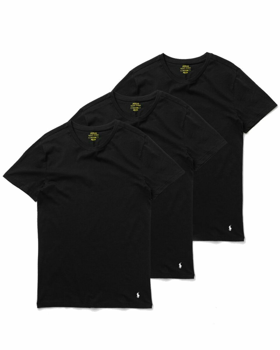 Photo: Polo Ralph Lauren Crew 3 Pack Undershirt Black - Mens - Shortsleeves