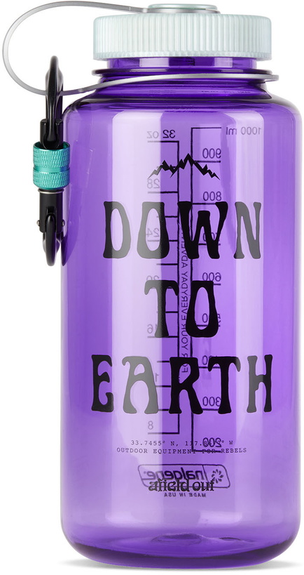 Photo: Afield Out SSENSE Exclusive Purple Earth Nalgene Water Bottle, 1 L