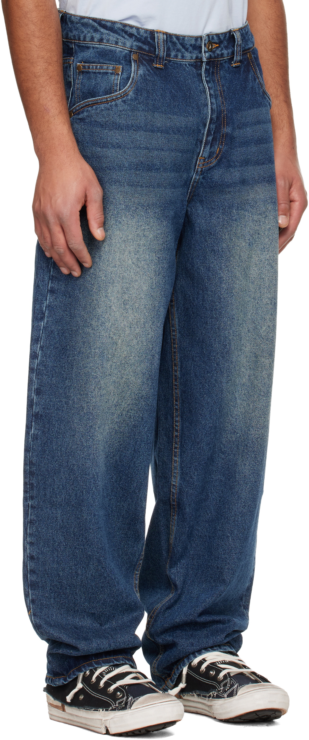 Dime Blue Baggy Jeans