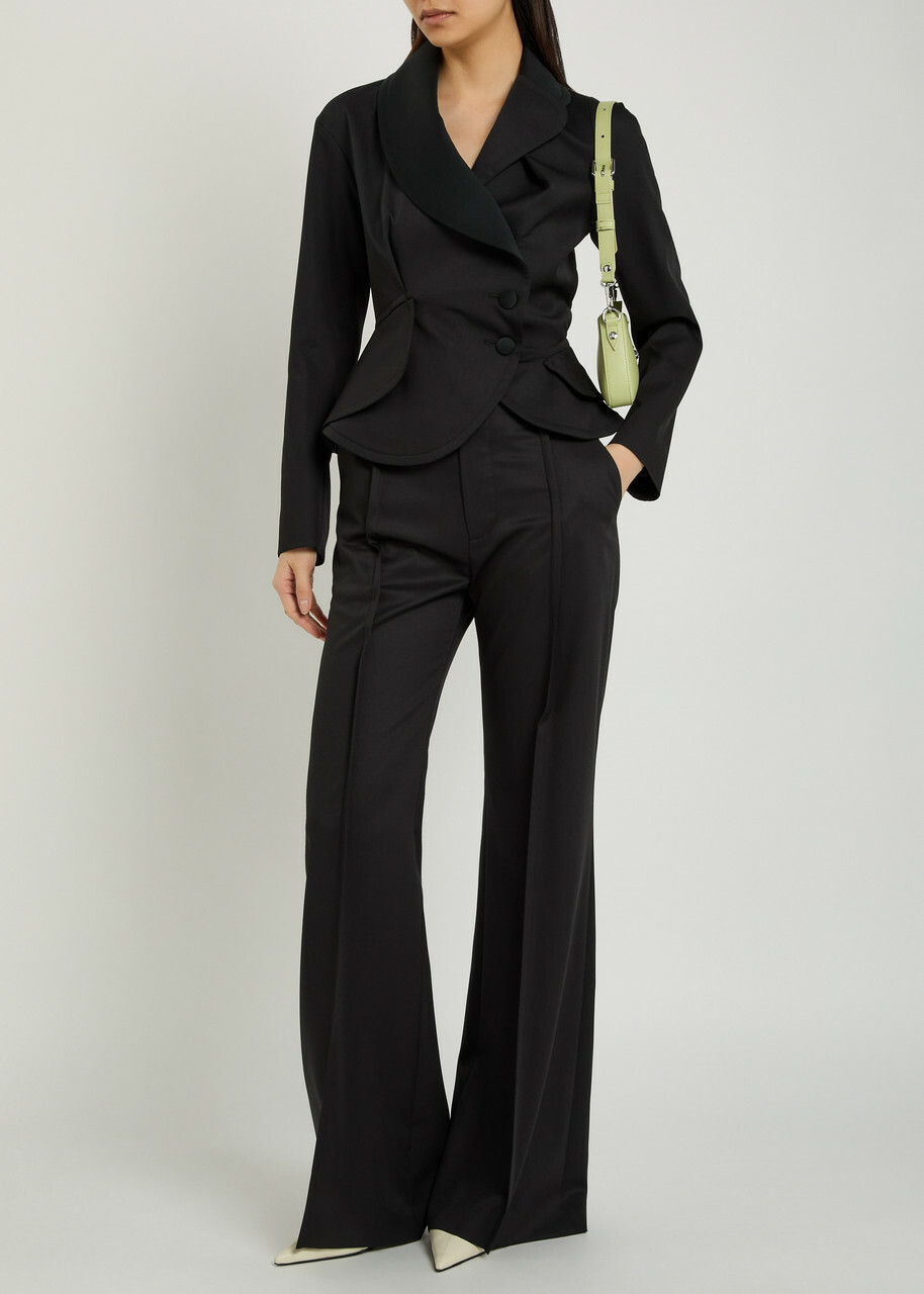 Vivienne Westwood Stormy Wool Wrap Jacket Black