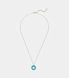 Mateo 14kt gold pendant necklace with turquoise