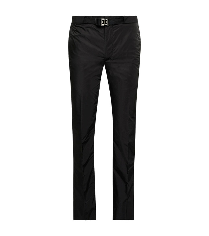 Photo: Givenchy - 4G belted slim nylon pants