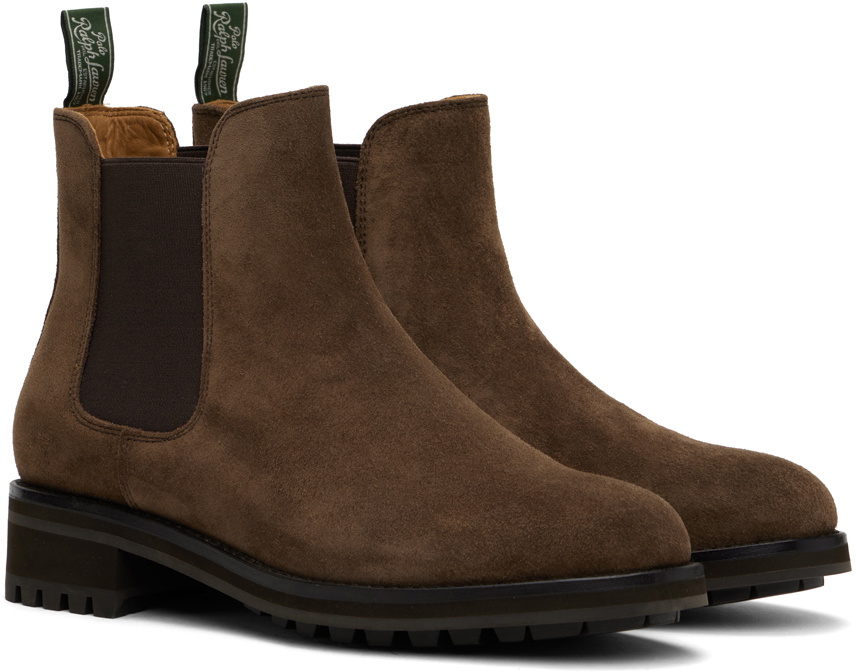 Polo Ralph Lauren Brown Bryson Chelsea Boots