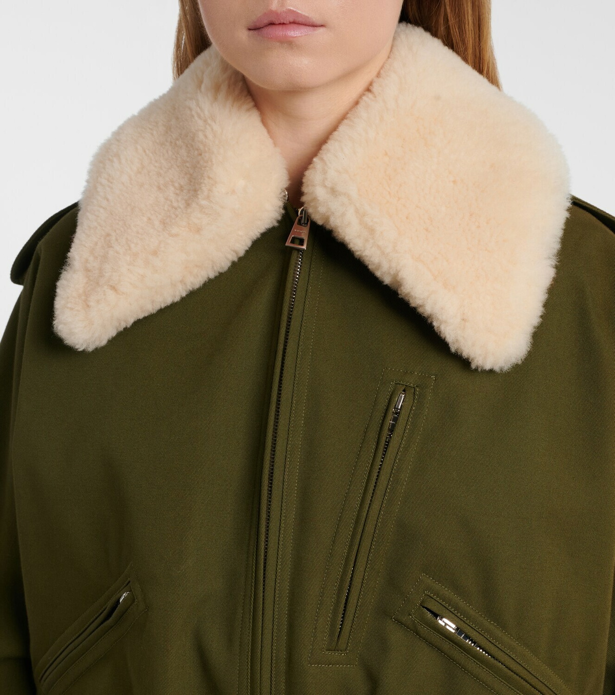 Givenchy Shearling-trimmed jacket