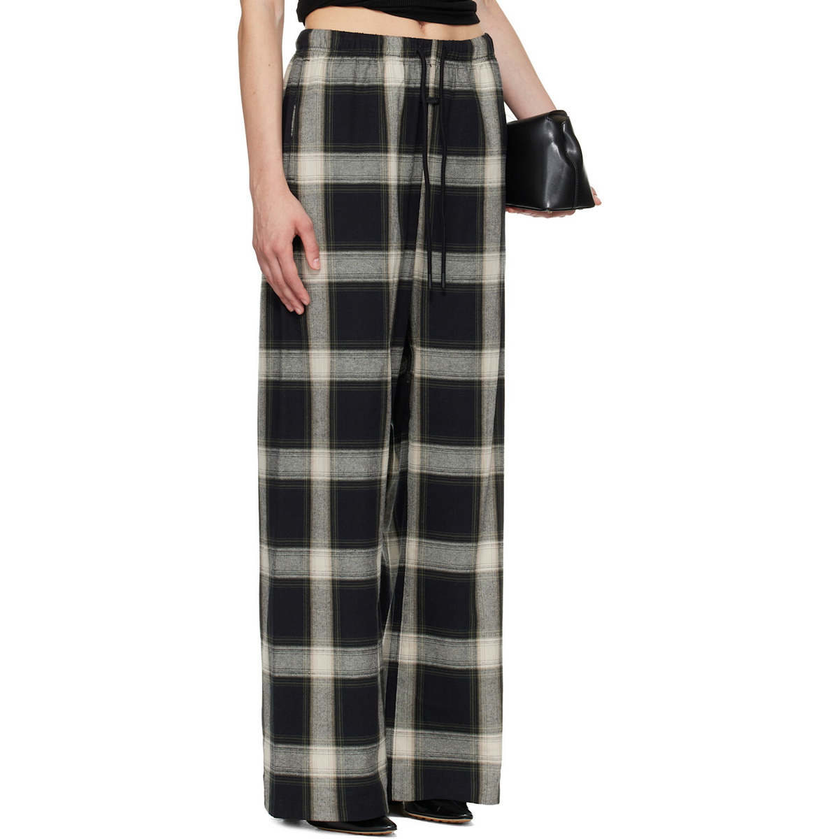 Fear of God ESSENTIALS Black & White Flannel Lounge Pants