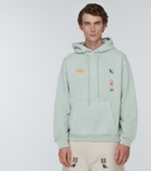 Adish - Printed cotton terry hoodie
