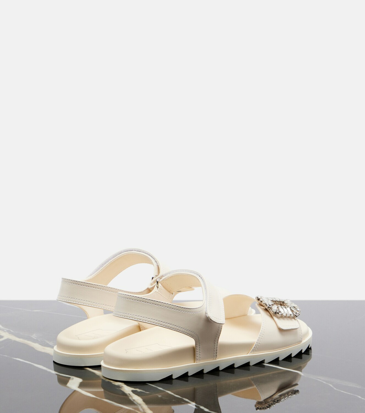 Roger Vivier Slidy Viv' embellished leather sandals