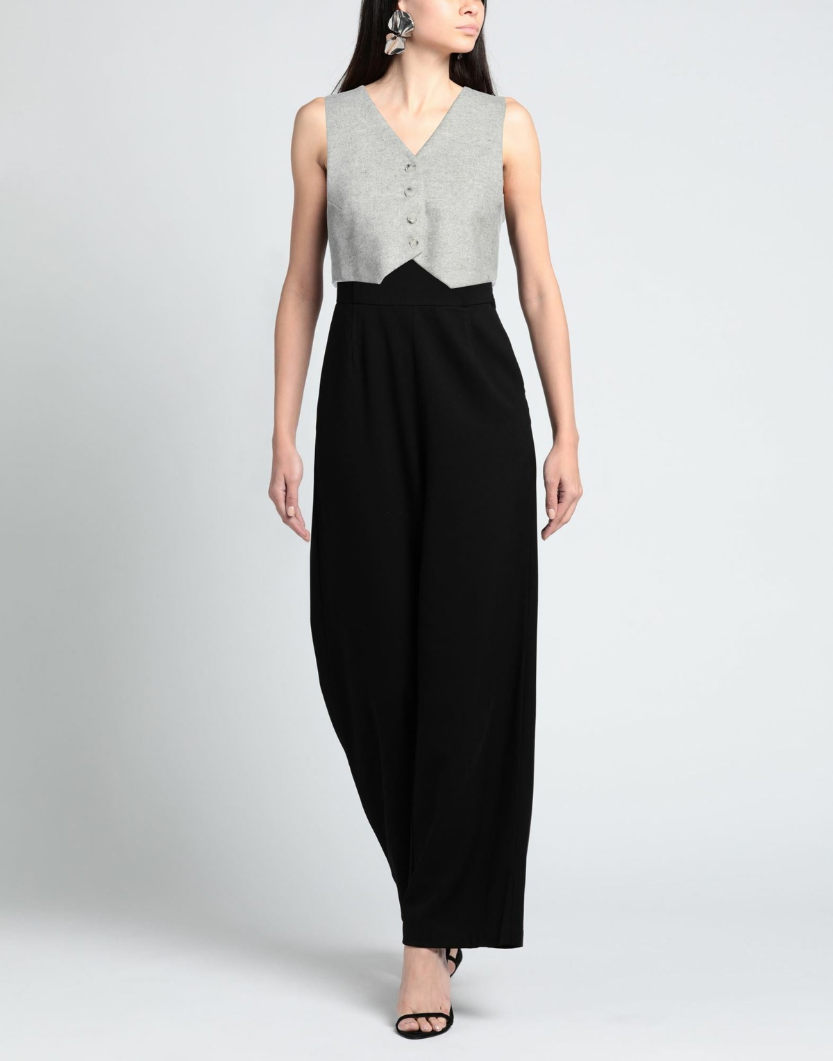 The Andamane Womens Tailored Vest in Grey