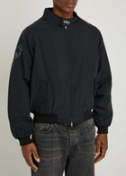 Cherry Los Angeles Championship Embroidered Shell Jacket Black