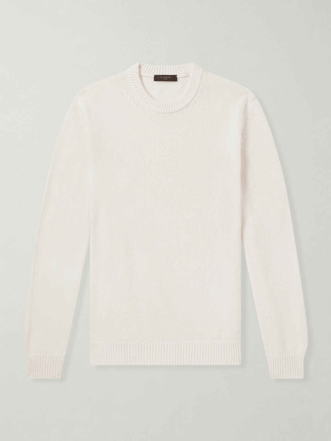 Slowear - Slim-Fit Cotton Sweater - White