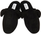 Thom Browne Black Suede & Shearling Hector Loafers