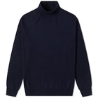 A.P.C. Men's Dundee Roll Neck Knit in Dark Navy