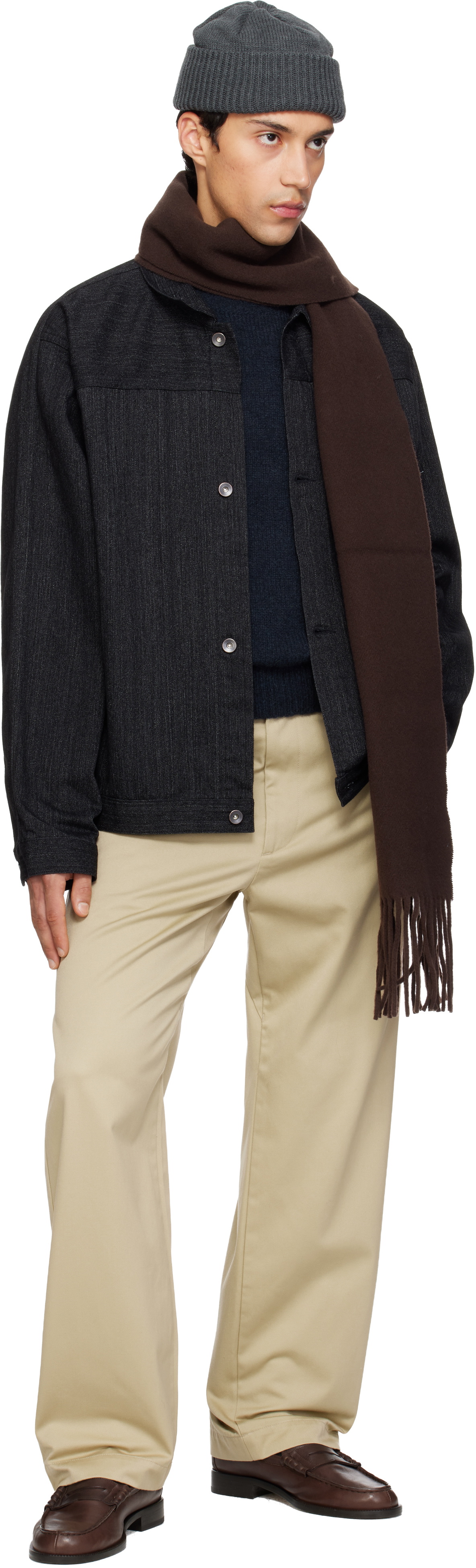 nanamica Black Short Denim Jacket