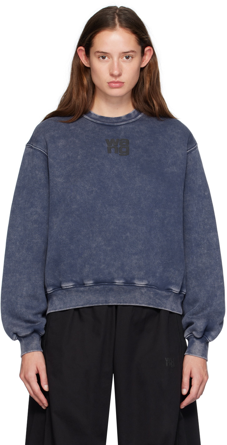 alexanderwang.t Navy Puff Logo Sweatshirt