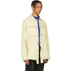 Eckhaus Latta Off-White Contrast Stitch Denim Jacket