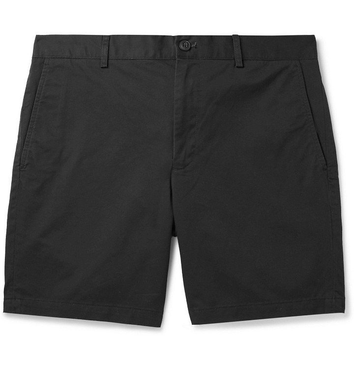 Photo: Club Monaco - Baxter Slim-Fit Stretch-Cotton Twill Shorts - Black