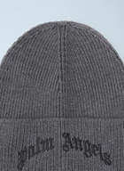 Palm Angels Curved Logo Beanie Hat