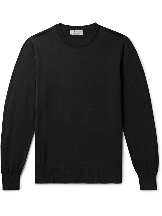 Photo: Canali - Cotton Sweater - Black