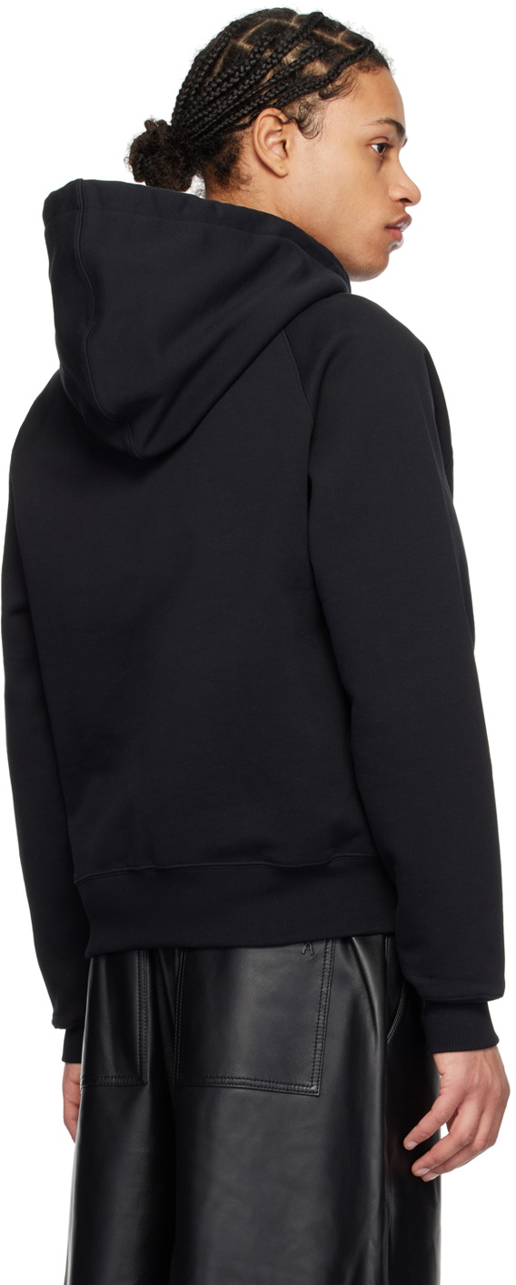 AMI Paris Black Ami de Cœur Hoodie AMI