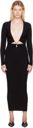 WYNN HAMLYN Black Linda Maxi Dress