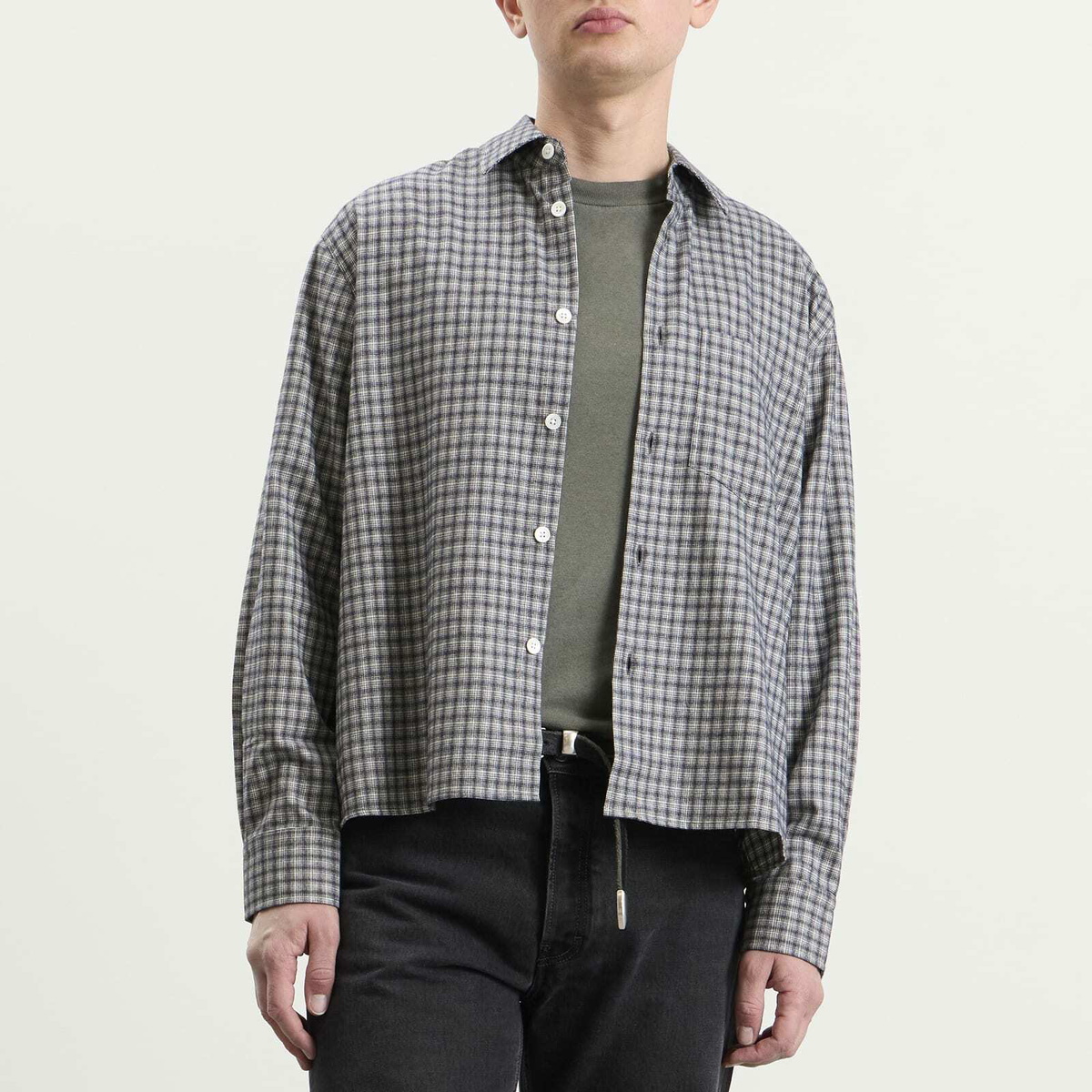Jeanerica Men's Juan Shirt in Blue Flannel Check