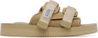 Suicoke Beige MOTO-VS Sandals